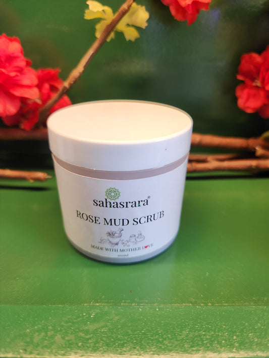 Rose mud scrub